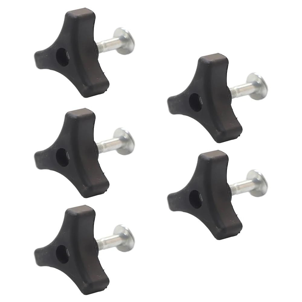 Boulon à vis et bouton triangulaire pour tondeuse à gazon (Lot de 5 pièces)
