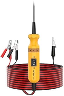 Circuit Probe Kit 6-24V Automotive Circuit Tester with Auto Electrical System Testing Functions (Digital Voltage Tester/Multimeter/Short Finder/Battery Tester/Power or Ground Supply)