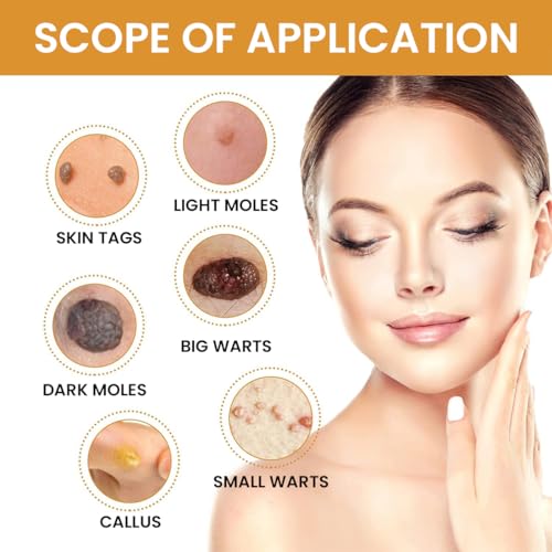 Image of Skin Tag & Mole Remover Serum - Quick-Acting Natural Formula for Face and Body - Simple to Use, 30ML