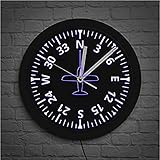 cockpit instrumente ausdrucken 【EINFACH ZU INSTALLIEREN】Das Hakendesign hat weniger Schäden an der Wand, ist aber stärker, das hintere Schlitzdesign ist einfach zu hängen, angetrieben durch 1 AA-Batterie (nicht enthalten).