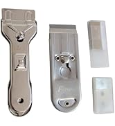 Cooktop Cleaning Scrapers 2Piece Set, Glass Ceramic Hob Cleaning Scrapers, with Spare Blades, Sui...