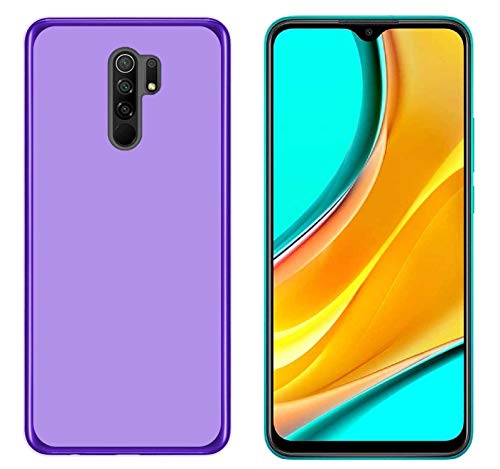 Todobarato24h Funda Compatible con Xiaomi Redmi 9 (6.53) Morada TPU Lisa Silicona Gel
