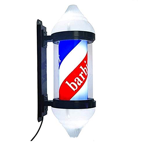 Preisvergleich Produktbild CHHD Langlebige Exquisite LED-Friseure Pole Light Friseursalon Friseursalon Offenes Schild Rotierende und beleuchtete rot-weiße Blaue Streifen, Wandmontierbare Außenlampe Wasserdicht