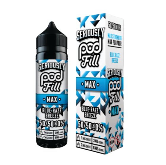 Seriously - Pod Fill Max - 40 ml - E-liquid Shortfill - No Nicotine - 18+ - 0mg (Breeze)