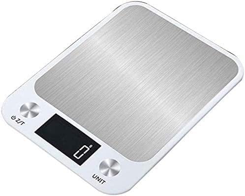 Electronic Scales Digital Kitchen Scales,Electronic Cooking Food Scale,Ultra Slim Design,Accurate Weighing Home+Kitchen,Metric Gram+Imperial,Liquids Ml/fl Oz,Easy Read LC (White 5k Scales (C