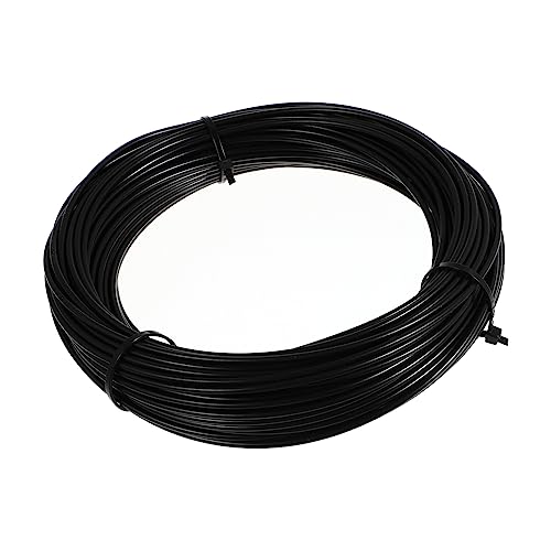KICHOUSE Black Coated Clothes Line Wire 304 Steel Wire Rope 25m Length Anti-Loss Rope Thick Wire Cable for Fence Travel