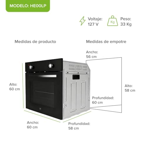 Catálogo para Comprar On-line Horno de gas empotrable los mejores 5. 17 Imagen adicional