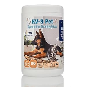Dog Eye Wipes Tear Stain Daily Cat Dog Eye Cleanerpet Tear Stain Remover Removes Dirt and Discharge Around the Eye and Ear Area 80 Wipes Jar  Cucciolini Doodles Dog eye wipes tear stain daily cat dog eye cleanerpet tear stain remover Removes dirt and discharge around the eye and ear area 80 wipes jar   cucciolini doodles