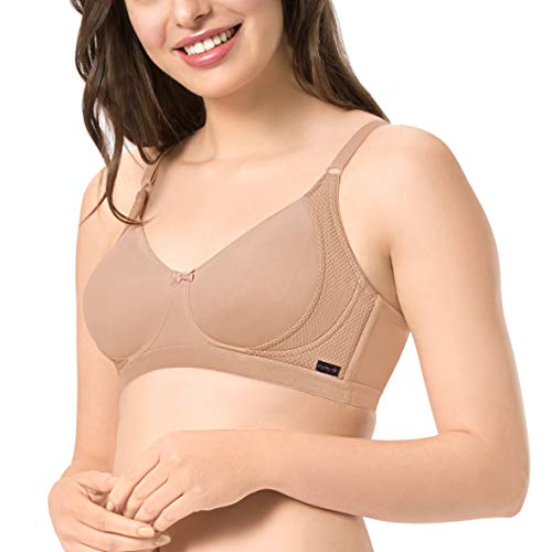 Image of Amante Every de Red Solid Non-Wired Non Padded Everyday Bra