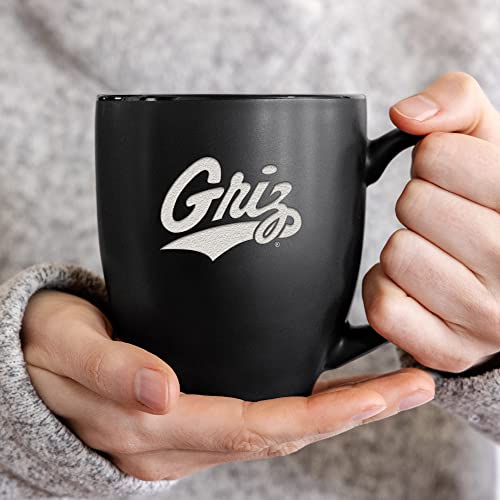 Image of Rico Industries NCAA Primary 15-Oz Personalized Matte Black Bistro Mug - for Hot or Cold Drinks