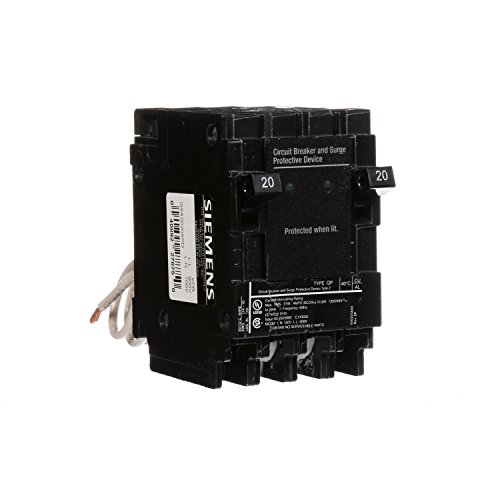 Siemens QSA2020SPD Whole House Surge Protection with Two 20-Amp Circuit Breakers for Use Only on Siemens Panels