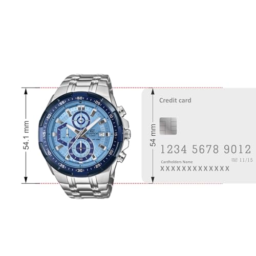 Image of Casio Edifice EFR-539DE-2AVUDF Analog Blue Dial Men (ED674)