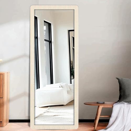 Image of Creative Arts n Frames 15x51 inch Highland Pine Finish Long MDF Wood Wall Hanging Mount HD Mirror Home Decor Items Living Room Bathroom Bedroom Hotel Office (Highland Pine Finish Color HD Mirror)