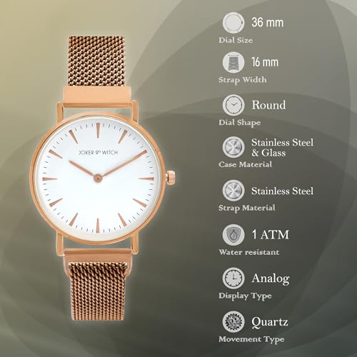 Joker & Witch Stainless Steel Analogue Watch