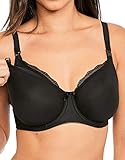 Freya Pure Nursing Drop Cup Bra Black Black 34GG