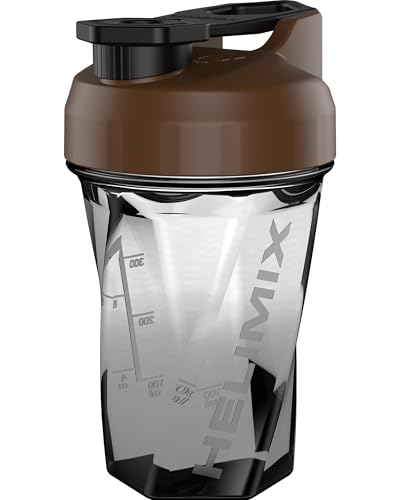 Helimix 2.0 Vortex Eiweiß Shaker Flasche, 500 ml (20 oz) - Portabler Shake Becher für Protein Shake & Smoothie - Keine Mixkugel, Schneebesen oder Klumpen - Fitness Shaker Spülmaschinenfest & BPA-frei
