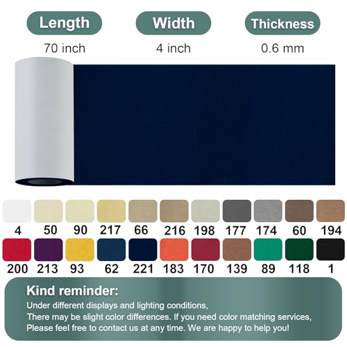 Image of Linen Canvas Repair Tape, 4 inch x 63 inch Navy Blue Waterproof Self-Adhesive Patch for Outdoor Gear, Durable and Weatherproof Fabric Tape for Boat Covers, Tents, Sofas, Sun Shades, Awnings, and Lounge Chairs