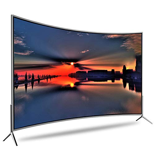 XZZ Televisores-Televisor LCD De 55 Pulgadas, Televisor De Pantalla Curva, 4K, HDR, Smart Network TV, Resolucin De hasta 3840x2160, Marco De Metal, Base En Forma De V