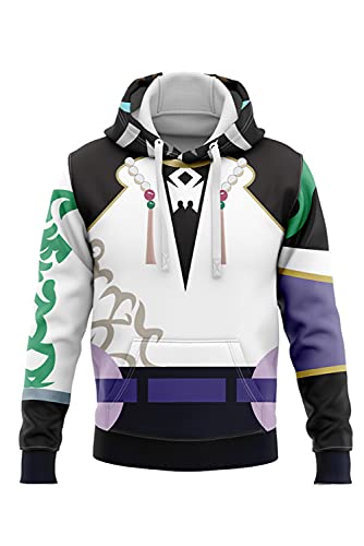 SETHOUS Genshin Impact Hoodie Xiao Cosplay Jacke Anime Kapuzenpullover Sweatshirt Shirt Venti Hu Tao Cover