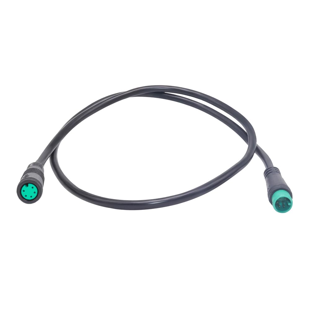 Photo 1 of Ebike Extension Cable for Electric Bike Gear Sensor, Waterproof Connector 2 Pin / 3 Pin / 5 Pin for Ebike Lighting and Extended Ebike Display (Green 5 Pin Female to Male)
