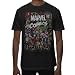Marvel Comics Logo Thor Hulk Iron Man Avengers Spiderman Daredevil Strange Loki Thanos Adult Mens T-Shirt Apparel (Black,Large)