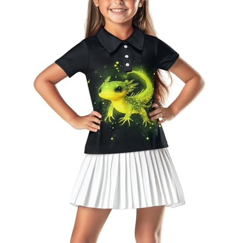 Children's Polo Shirts for Tennis Volleyball Golf School Daily Wear at Home Casual Short-Sleeved