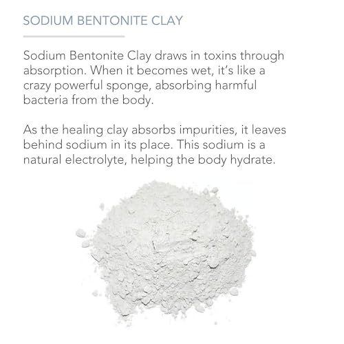 Pure Body Naturals Bentonite Clay Powder for DIY Detox Body & Face Mask, Pure Indian Healing Clay for Deep Pore Cleansing and Armpit Detox for Women, (8.0 oz) - Image 5