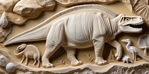 Peinture diamant 5D dinosaure grand format pour sublimer votre salon avec un tableau