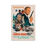 LOEBKE James Bond 007 Casino Royale Movie Cover Cool Poster Poster Decorative Painting Canvas Wall Posters And Art Picture Print Modern Family Bedroom Decor Posters 12x18inch(30x45cm)