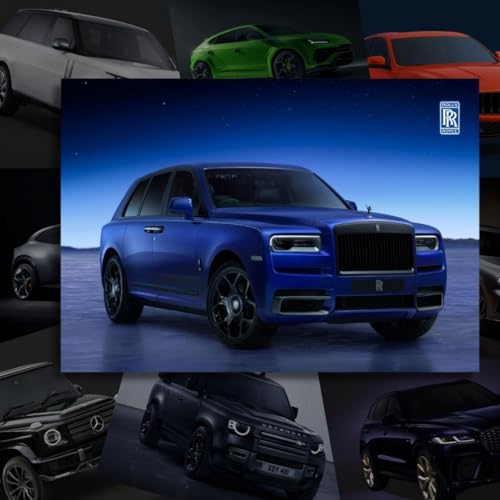 Image of Super Cars Poster Pack of 40 - Room Decor Aesthetic Stuff, Wall Stickers For Home Decoration of Living Room, Bedroom & Office For Motor Sport Enthusiasts - With Glue Dots