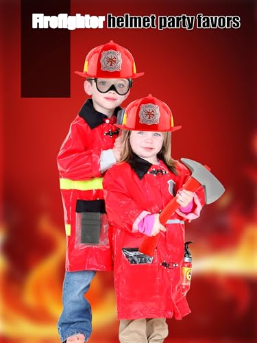 Disfraz de bombero infantil de 12 piezas miniatura 5