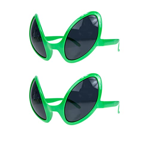 NOLITOY 2pcs Holiday Accessories Interesting Alien Glasses Party Supplies Festival Party Sunglasses Fun Summer Sunglasses Cosplay Party Sunglasses Colorful Party Sunglasses Summer Eyewear