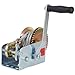 2500LBS Hand Winch, with 32.8FT Steel Cable, Galvanized Shell, 4.1:2.4:1 Gear Ratio Portable Winch, Two-Way Ratchet, Manual Operated Hand Crank Winch for Trailer, Boat or ATV Towing (32.8FT-2500LBS)