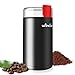 Molinillo de café eléctrico, Wancle molinillo de semillas, Molino de café de un toque (para frijoles, especias, etc.), con cepillo de limpieza (Negro+Rojo)