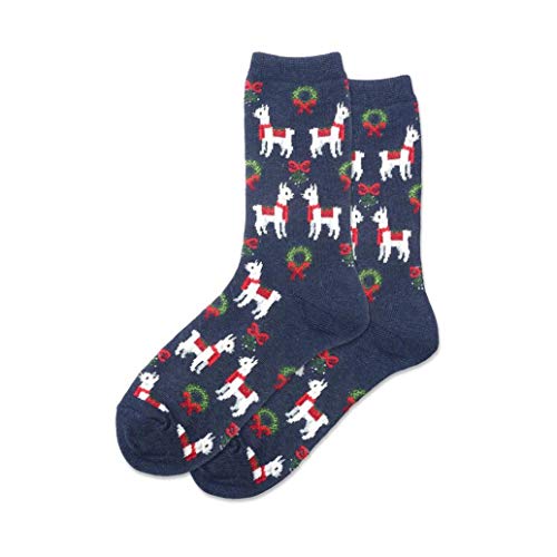 Image of Hotsox Holiday Llama Socks 1 Pair
