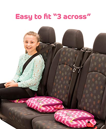 Bubblebum Inflatable Travel Booster Seat For Car, Portable Booster Seat For Car - Backless, Foldable & Narrow Slim Fit -Travel Car Seat For Kids 40-100 Lbs - Pink #TOP4