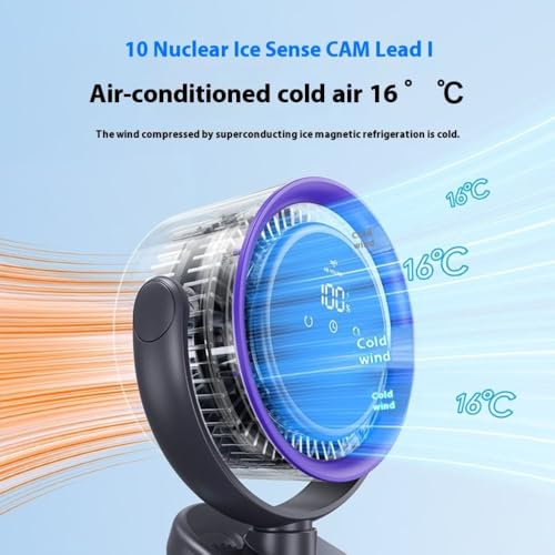 Image of Drumstone (๐๐ฉ๐๐๐ข๐๐ฅ ๐๐ ๐๐๐๐ซ๐ฌ ๐๐๐ซ๐ซ๐๐ง๐ญ๐ฒ 100-Speed Touch Control Rechargeable Clip Fan with Adjustable Rotating Head, Quiet Turbo Air Circulation, Wall-Mount or Desktop Cooling