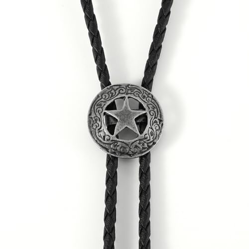 Image of Bolo Tie for Women Men, Western Bolo Tie Rodeo Cowgirl Cowboy Tie Bolo Ties Cowboy Accessories for Men Women