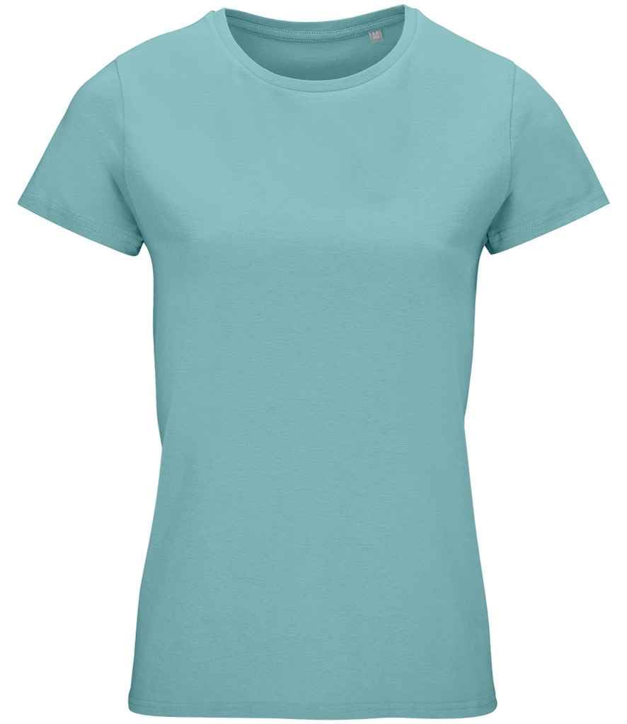 COOZO Ladies Crusader Organic T-Shirt - Pool Blue - M