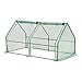 Produktbild Mini Gewächshaus Nissewaard 180x90x90cm Foliengewächshaus für draußen Treibhaus mit Reißverschluss und 2 Fenstern Gitternetzfolie Grün