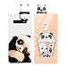 Yoedge Coque Samsung Galaxy S10e Etui en Silicone TPU Gel Mignon avec Motif 3D Dessin Animé Poupée Housse de Protection Ultra Fine Antichoc Case Cover Coques pour Samsung S10e, Panda White