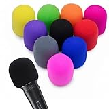 Spircol 10 Pack Foam Mic Cover Handheld Microphone Windscreen (color)