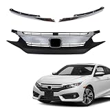 Front Bumper Grille Grill For Honda Civic Sedan 2016-2018