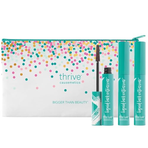 Best Tubing Mascara for Hooded Mature Eyes: 7 Picks That Won't Stamp or Smudge 5 Thrive Causemetics Liquid Lash Extensions Mascara, Makeup Gift Set, Tubing Mascara Lengthening, Volumizing, Smudge Proof, No Clumping or Flaking, Cruelty Free, Crystal (Brown Black)