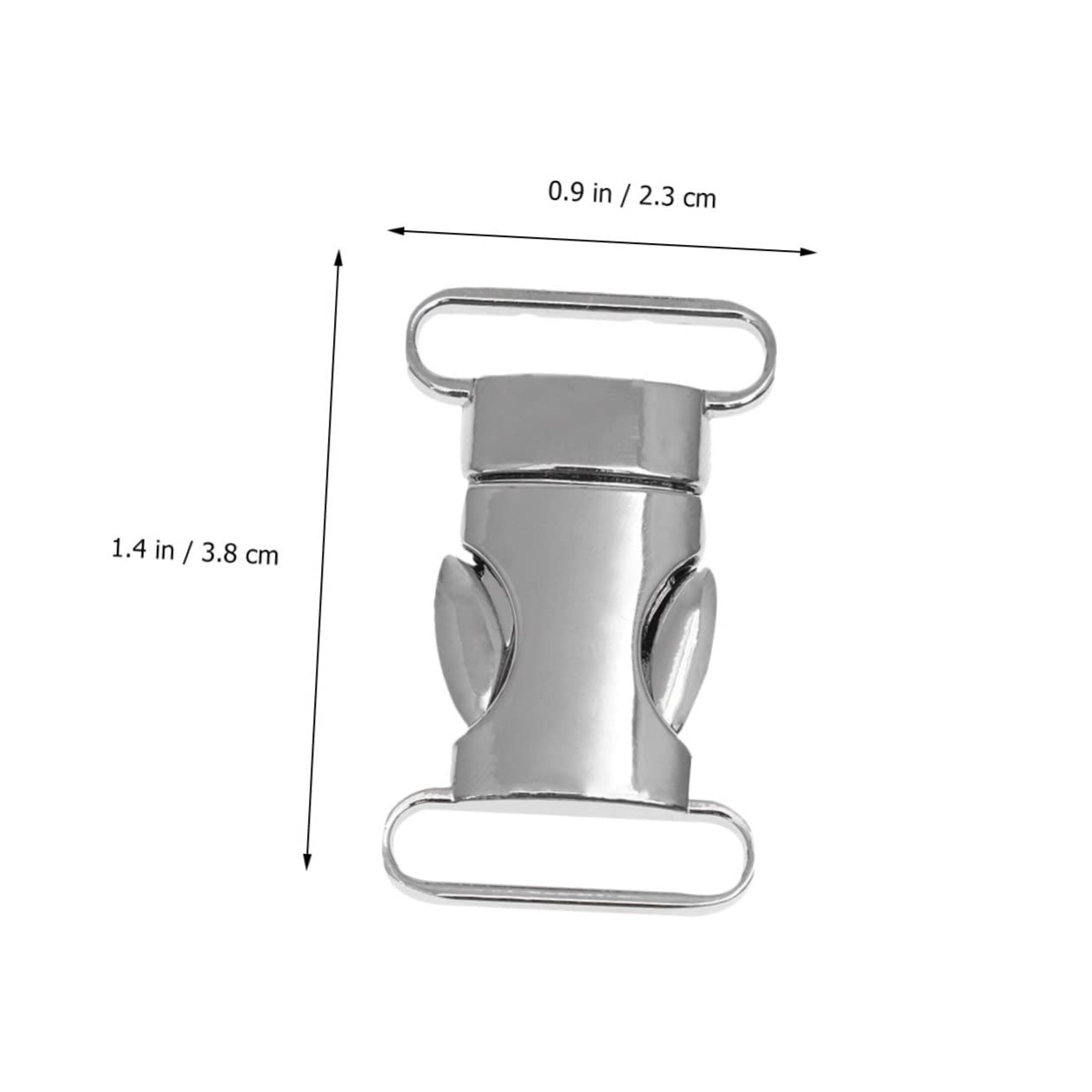 NUOBESTY 20 Piezas Correas Con Hebillas Hebilla Mm De Metal Para Cordón Clips Laterales De Metal Para Mochila s De Cuello Cinturones Para Hombres Con De