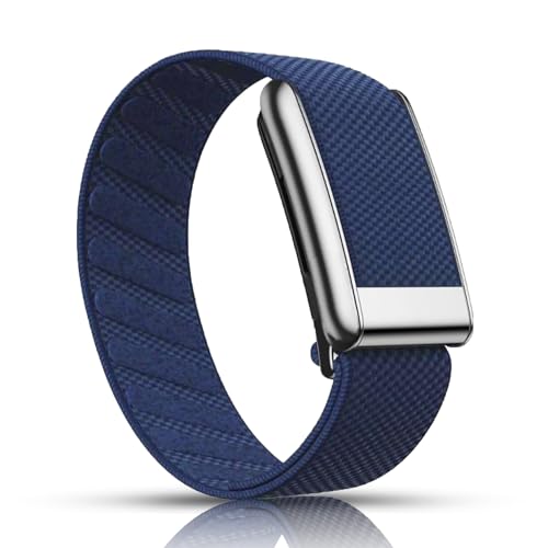 Nylon Wristband Compatible with Whoop 5.0/Whoop MG Bands Breathable Stretchy Nylon Sport Band Soft Waterproof Replacement Wristbands Straps for Men & Women with Metal Frame Adjustable Connector