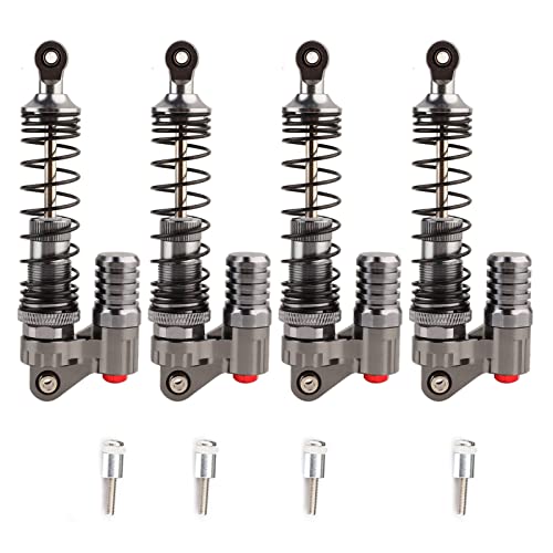 Amortisseur RC en alliage d'aluminium CNC pour crawler SCX10 et D90 (pack de 4 pièces)