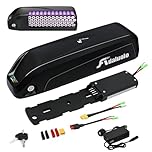 Adaluolo 36V Ebike Battery, 36V 13AH Electric Bike Lithium Battery Hailong Bicycle Batteries with 2A Fast Charger and BMS, Indicator Light, Safe Lock, 4 Pin Base Plate (36V 13AH 4 Pin No USB for 750W)