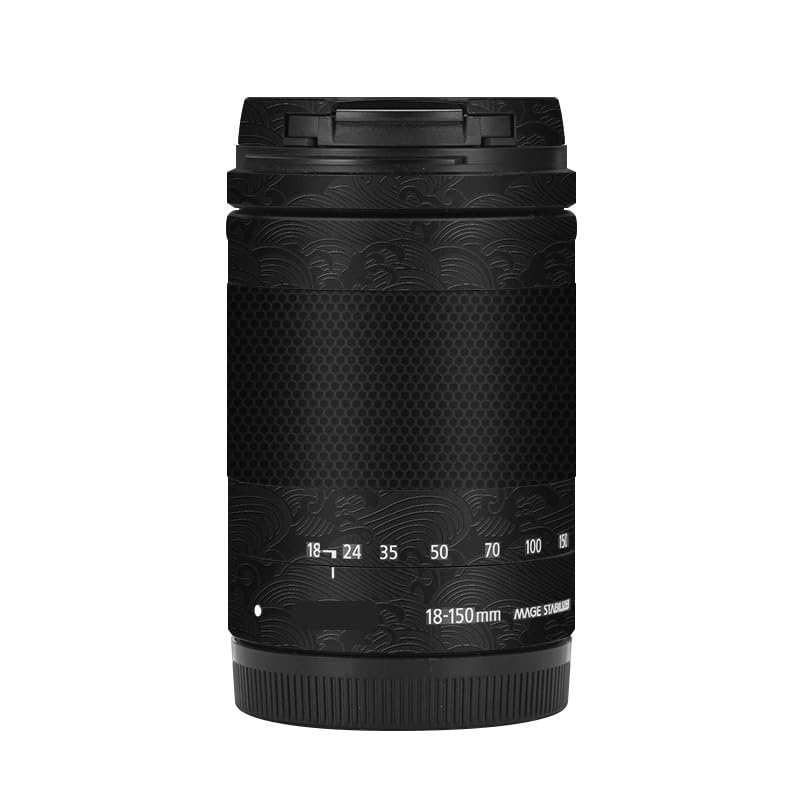 Housse objectif Canon EF-M 18-150 mm pour voyager léger avec la coque noire