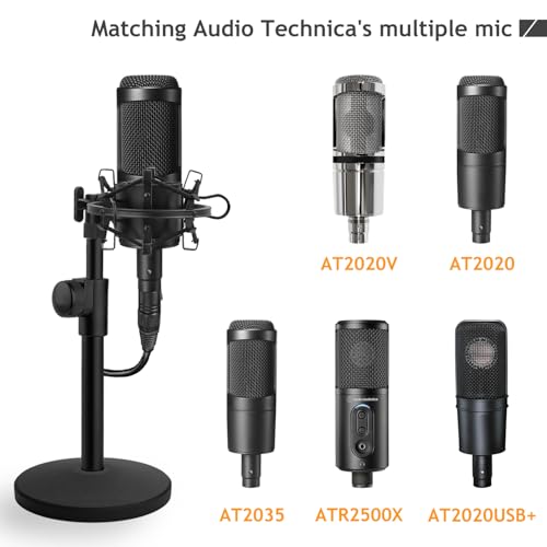 Support de microphone de bureau Avatar en métal robuste compatible AT2020 et AT2035 - 4